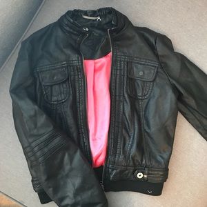 Faux Leather Jacket